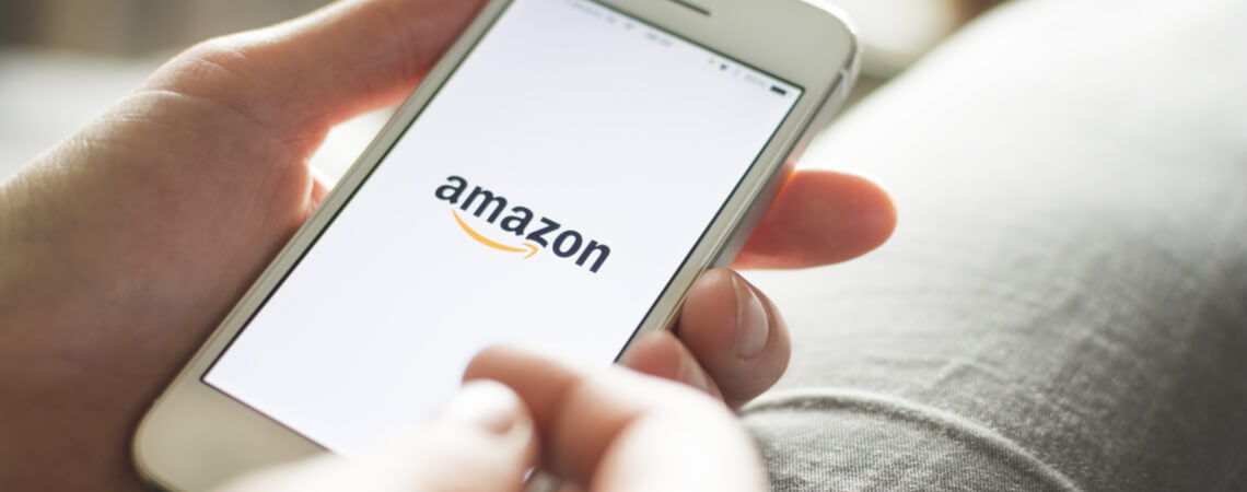 Amazon auf Smartphone