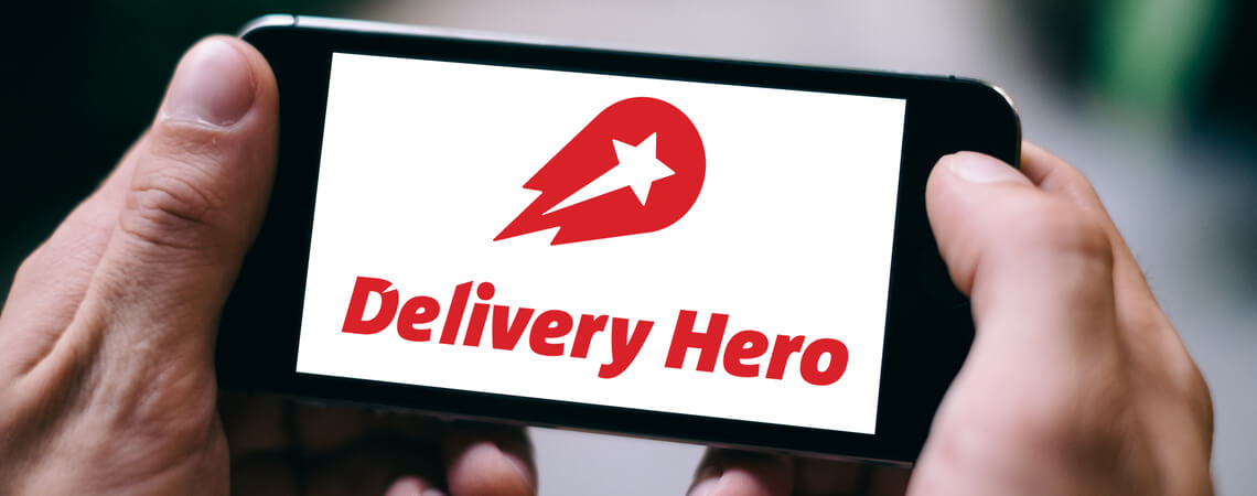 Delivery Hero auf einem Handy