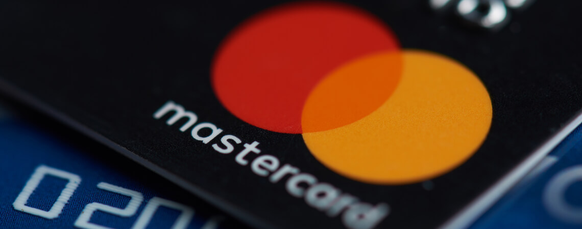 Kreditkarte mit Mastercard-Logo