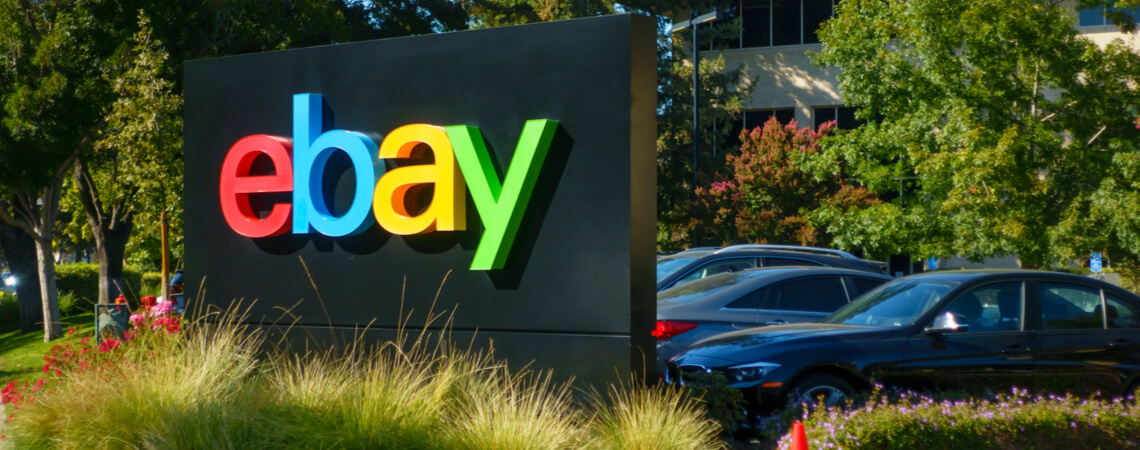 Ebay-Logo in San Jose, USA