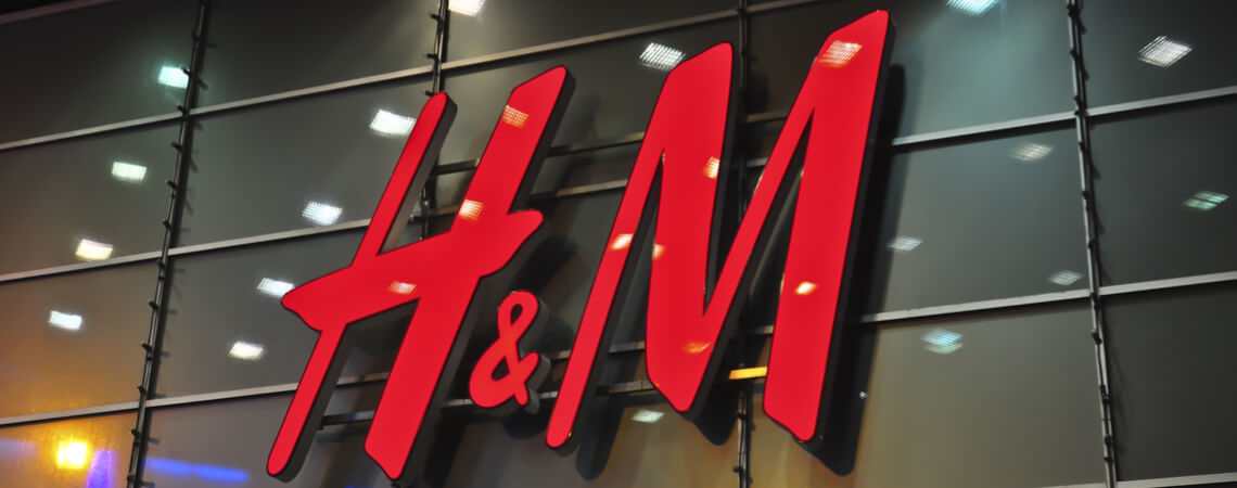 Logo der Modekette H&M