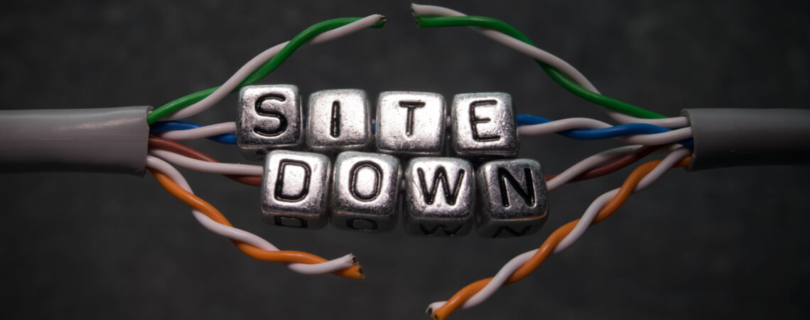 Site-Down-Symbolbild