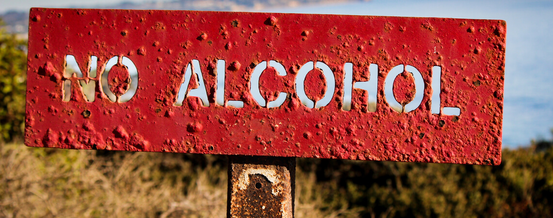 Alkohol verboten Zeichen