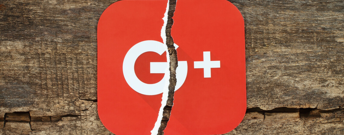 Google+ Logo zerrissen