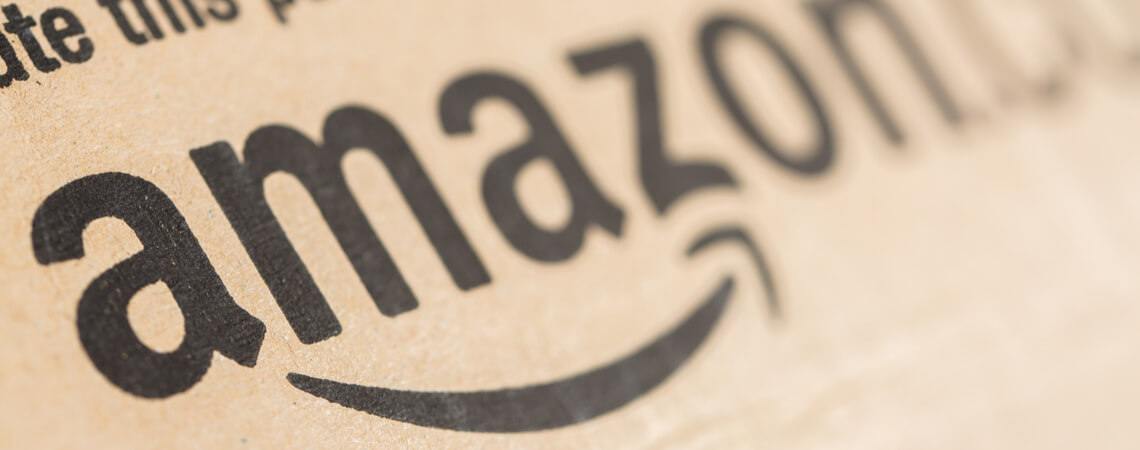 Amazon Paket in Nahaufnahme