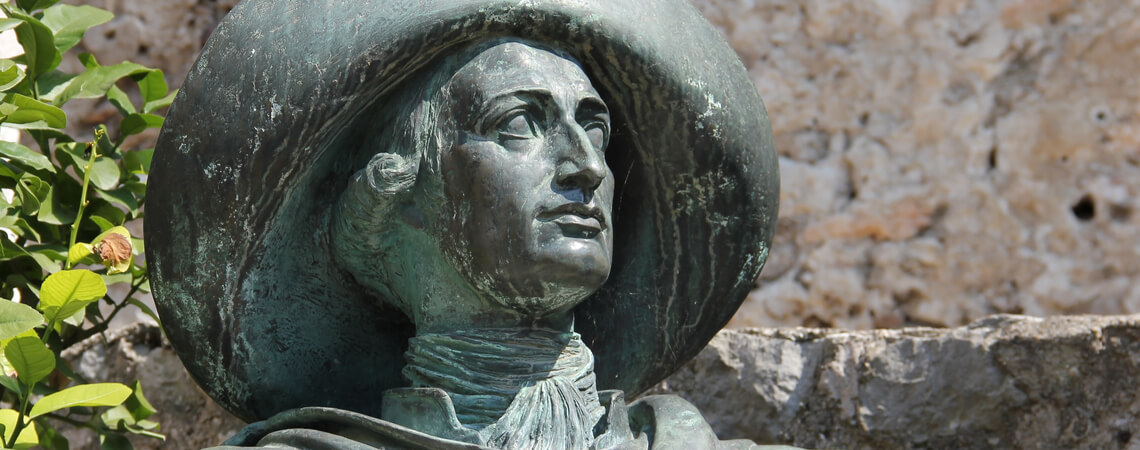 Gothe-Statue in Italien