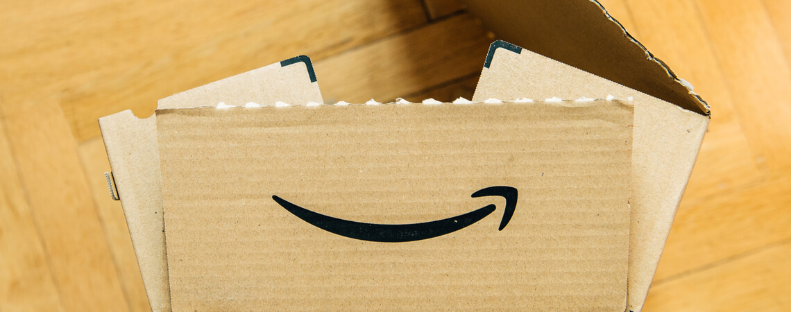 Offener Amazon-Karton