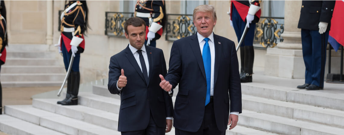 Macron und Trump in Einigung