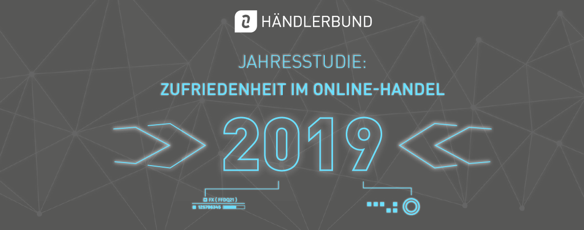Händlerbund-Studie: Zufriedenheitsstufe im Online-Handel 2019