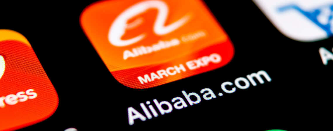 Logo des chinesischen Online-Riesen Alibaba