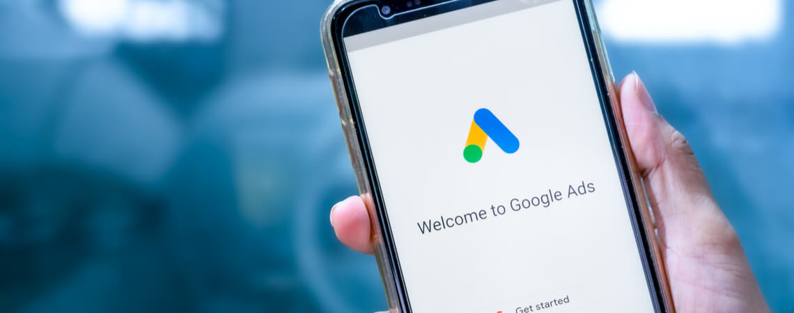 Smartphone Welcome to Google Ads
