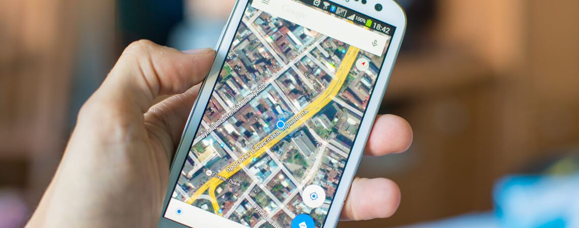 Google-Maps auf Smartphone