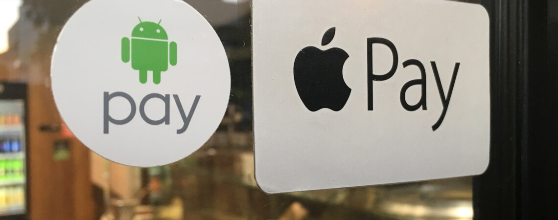 Apple Pay und Android Pay Logo