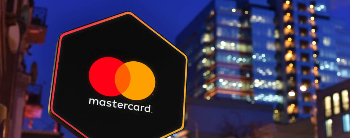 Schuld mit Mastercard-Logo