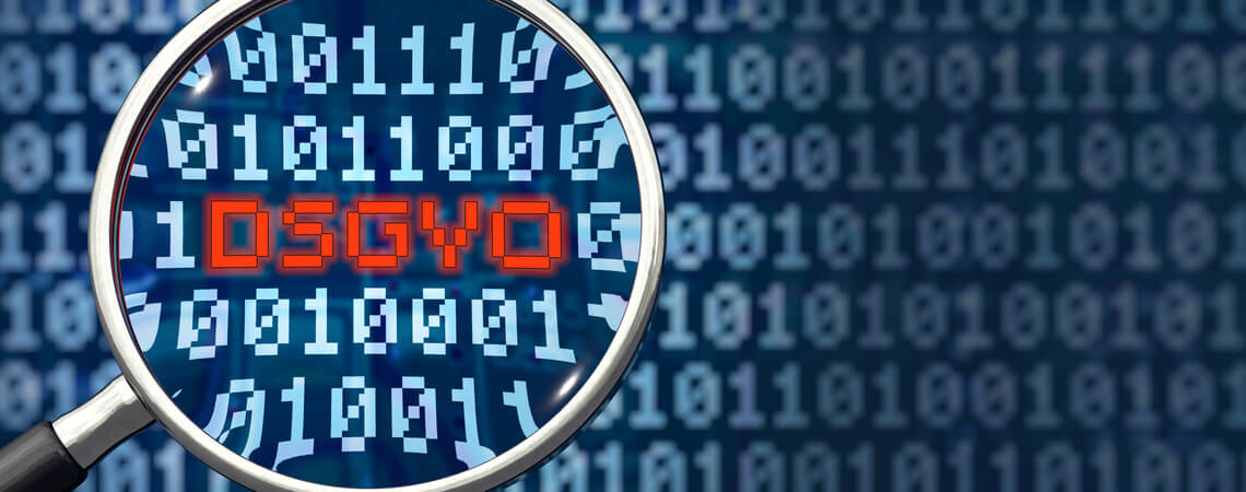 Lupe auf Daten mit DSGVO