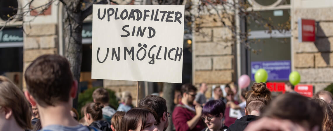 Protest gegen Uploadfilter