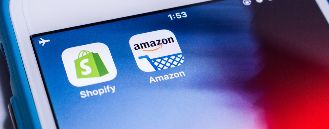 Amazon und Shopify Icons