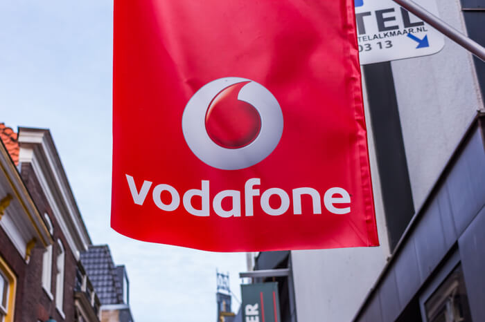 Logo des Netzanbieters Vodafone