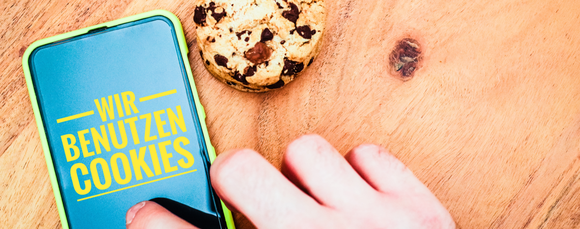 Cookie-Hinweis auf Smartphone und Cookies
