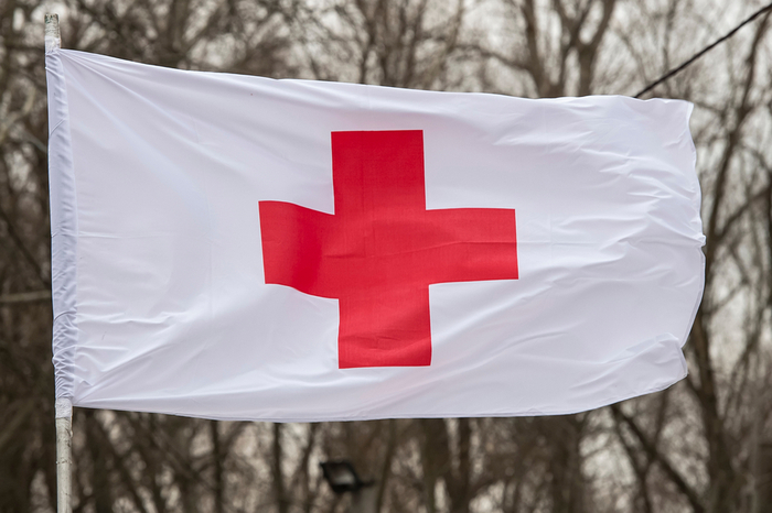 Fahne vom Internationalen Roten Kreuz
