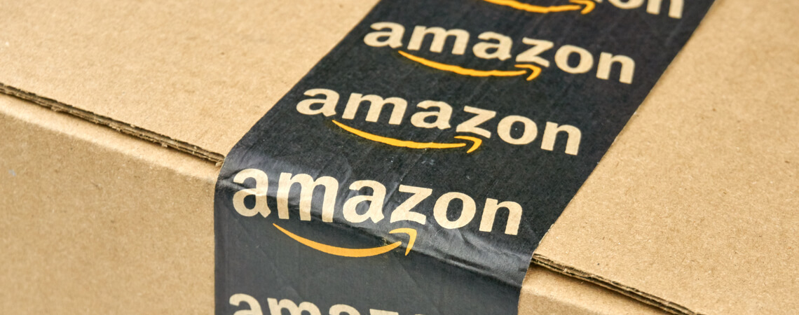 Paket mit Amazon-Klebeband
