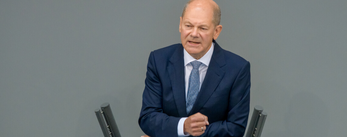Olaf Scholz im Deutschen Bundestag