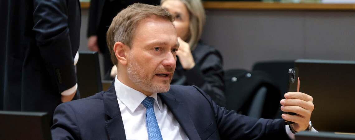 Der deutsche Finanzminister Christian Lindner im März 2022 in Brüssel