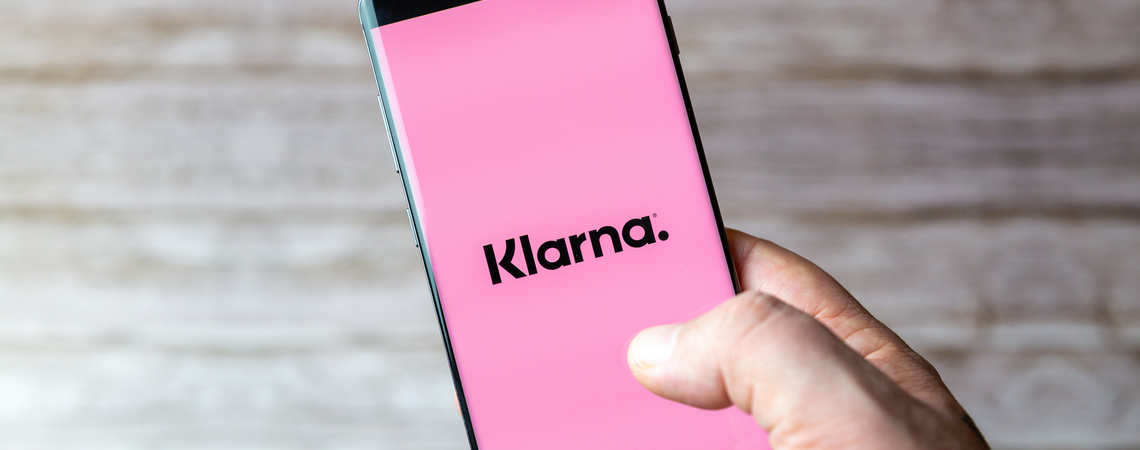 Klarna-Logo auf Handy