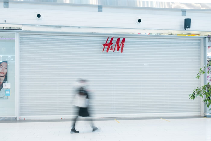Geschlossene H&M-Filiale in Russland