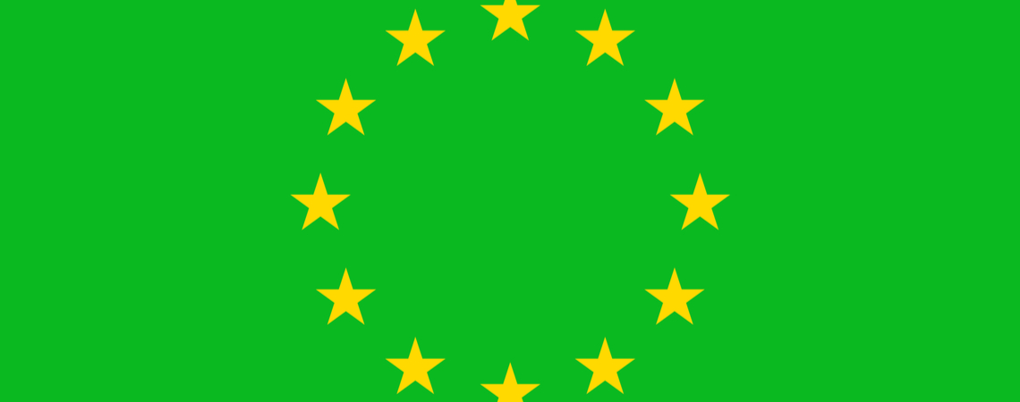 Grüne EU-Flagge