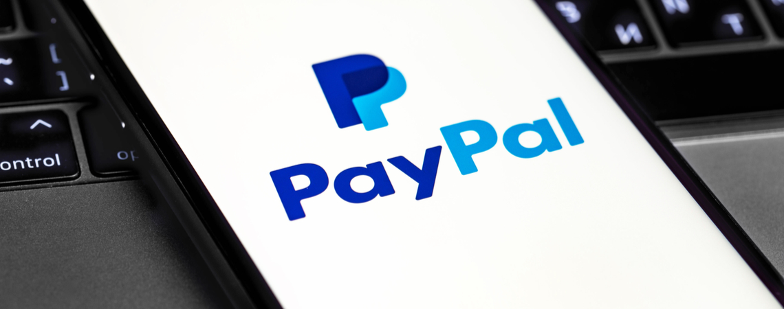 PayPal auf einem Smartphone