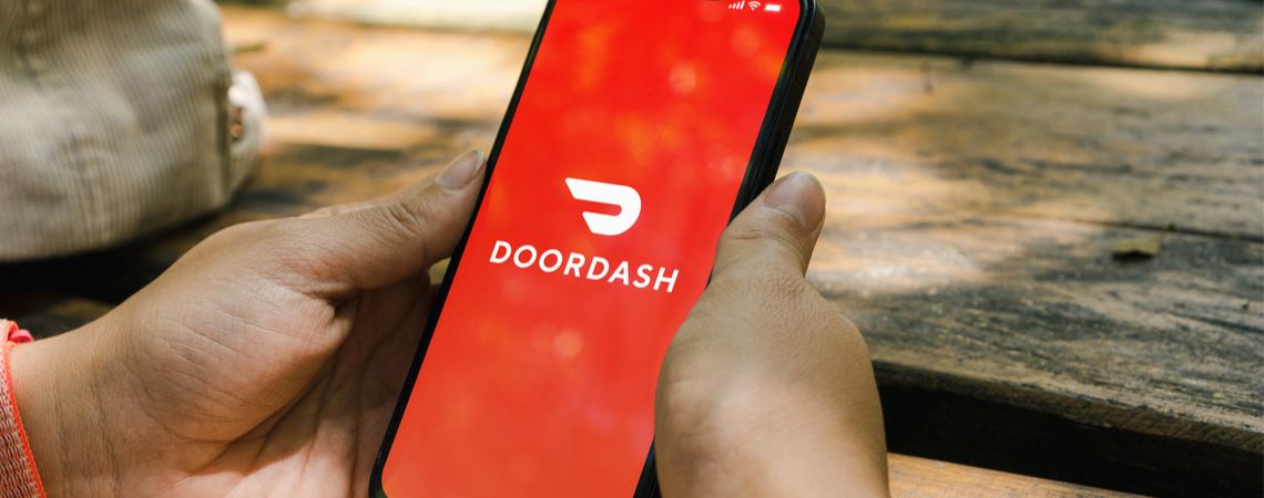 Doordash auf einem Smartphone