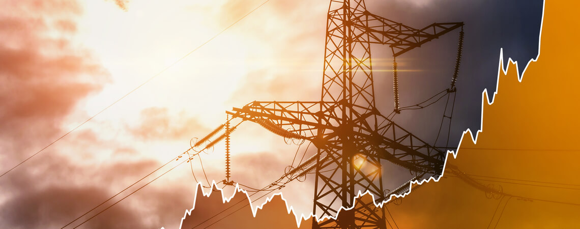 Mast: Strompreise klettern nach oben