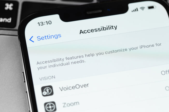 Apple Accessibilty-Einstellungen auf iPhone