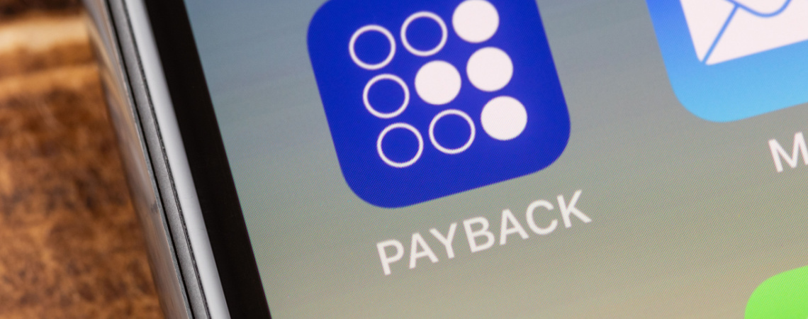 Payback-Logo auf einem Smartphone