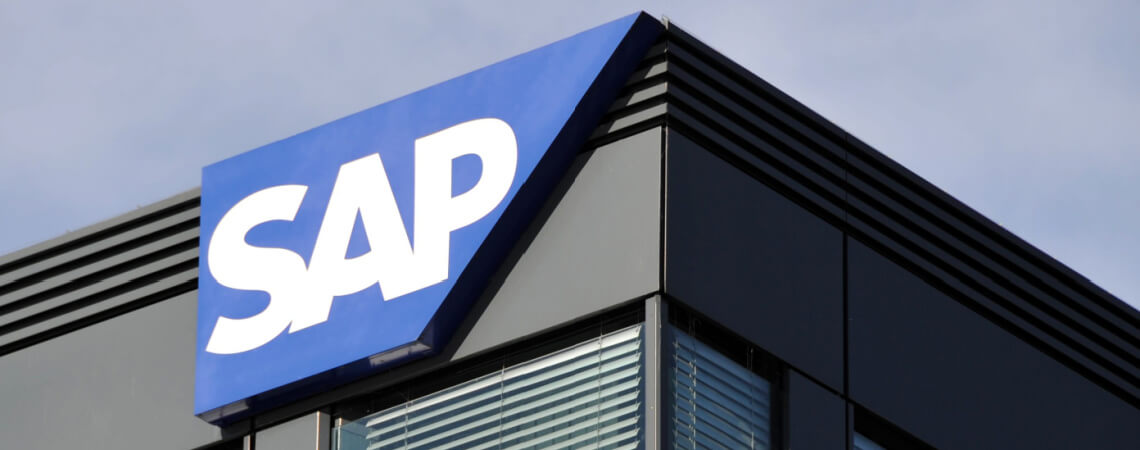 SAP Logo an Hauswand
