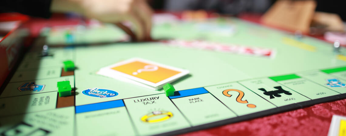 Beliebtes Gesellschaftsspiel der Firma Hasbro: Monopoly 