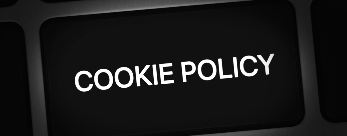 Schaltfläche mit Aufschrift Cookie Policy 