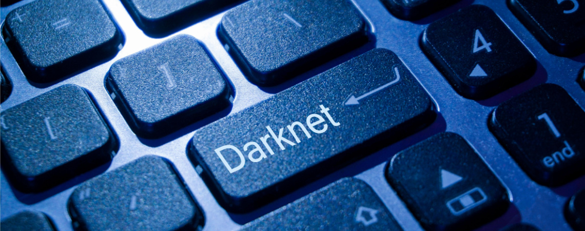 Tastatur mit Darknet-Taste