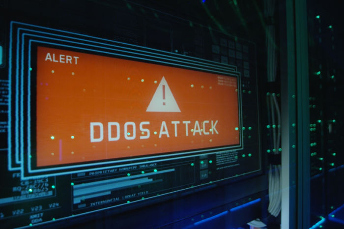 Visualisierung: DDoS-Angriff