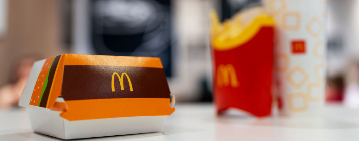 Big Mac Box mit McDonald's Logo