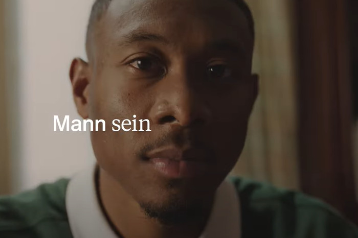 Zalando, Screenshot Kampagnen-Video Mann sein