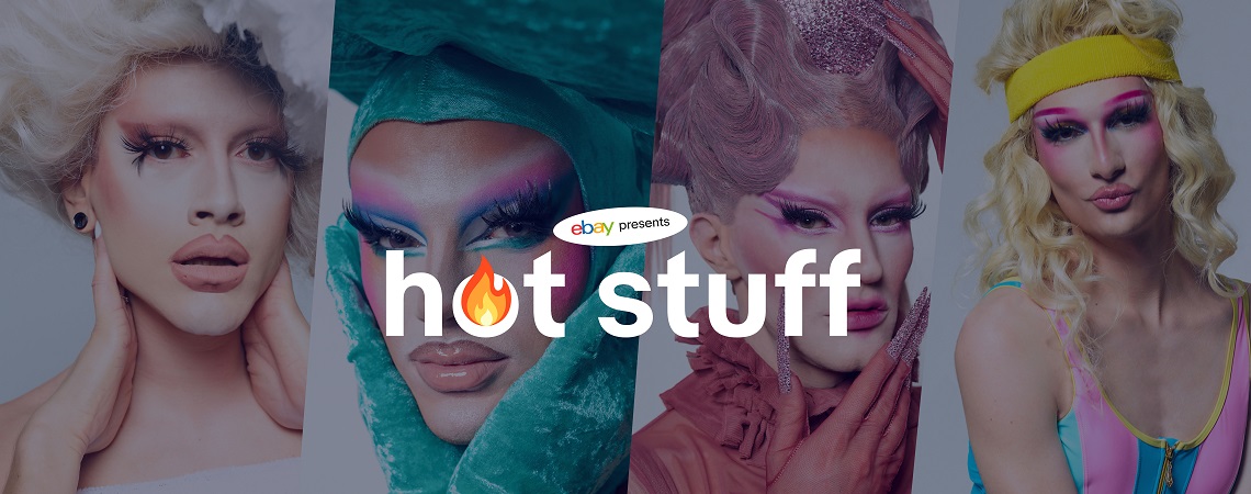 Künstlerinnen von Duct Tape und Ebay „Hot Stuff“-Schriftzug