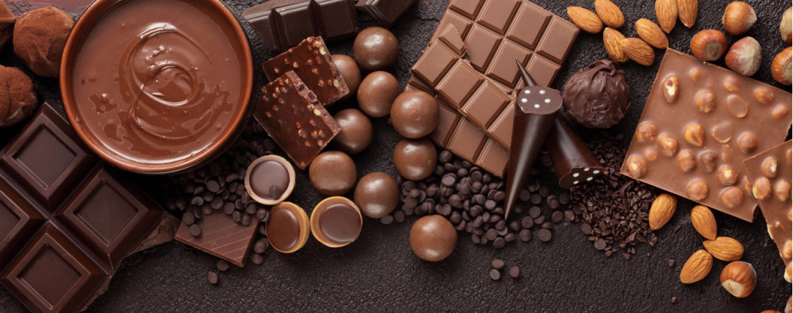 Verschiedene Schokoladen