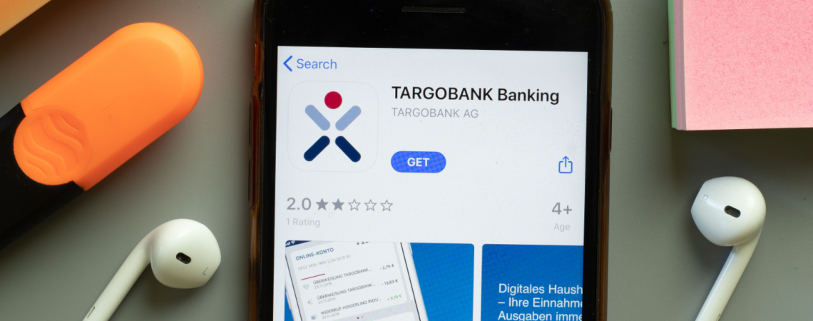 Targobank Banking auf Smartphone