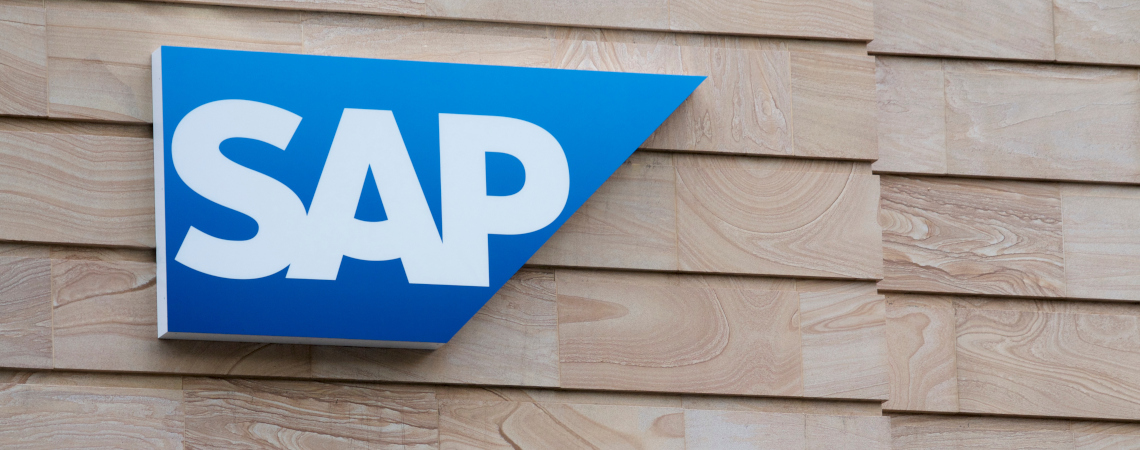 SAP-Logo an Wand