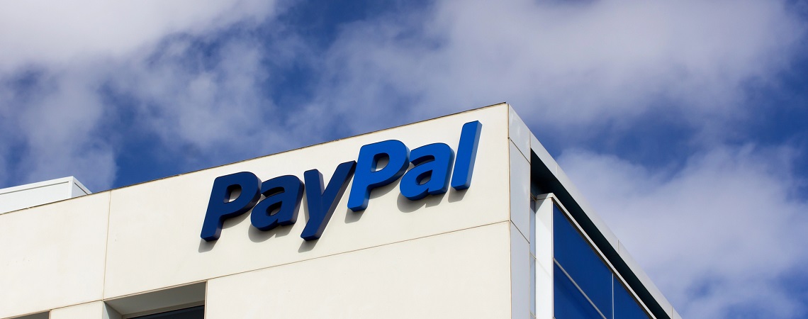 PayPal-Logo an Firmenzentrale