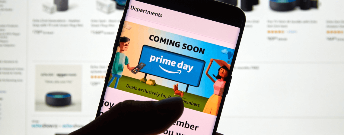 Amazon Prime Day auf einem Smartphone: Im Juli veranstaltet der Online-Riese erneut das Schnäppchen-Event
