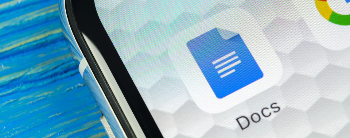 Google Docs App auf Smartphone