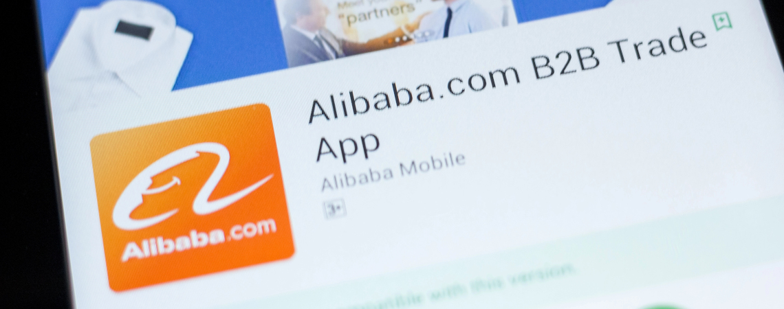Alibaba.com App auf Smartphone